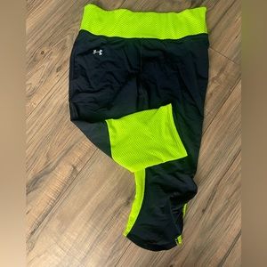 Under Armour Heat Gear comet green and black active pant